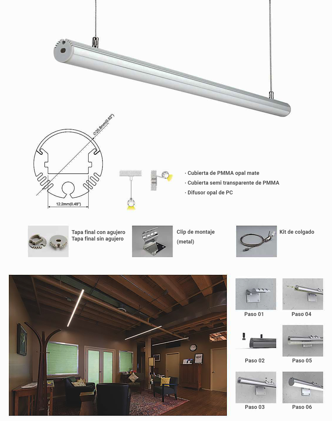 profilé led de superficie